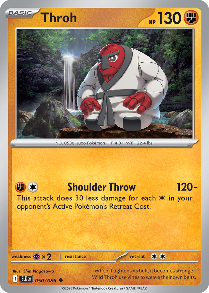 Throh 050/086 Black Bolt Pokémon card