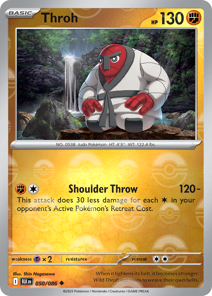 Throh 050/086 Black Bolt Pokémon card
