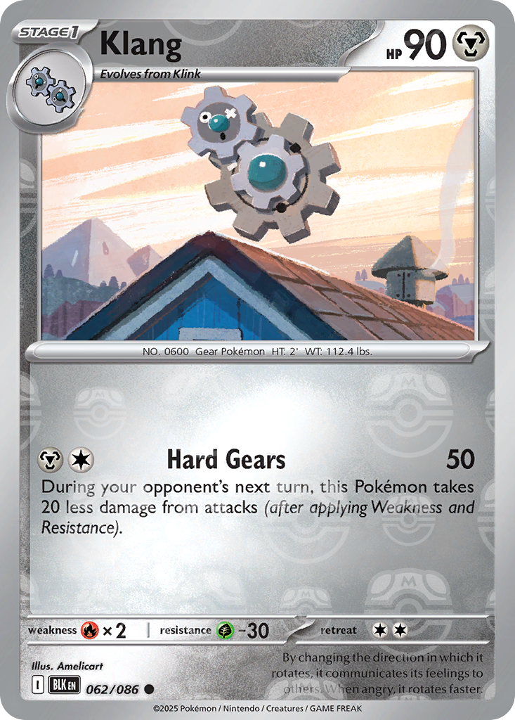 Klang 062/086 Black Bolt Pokémon card