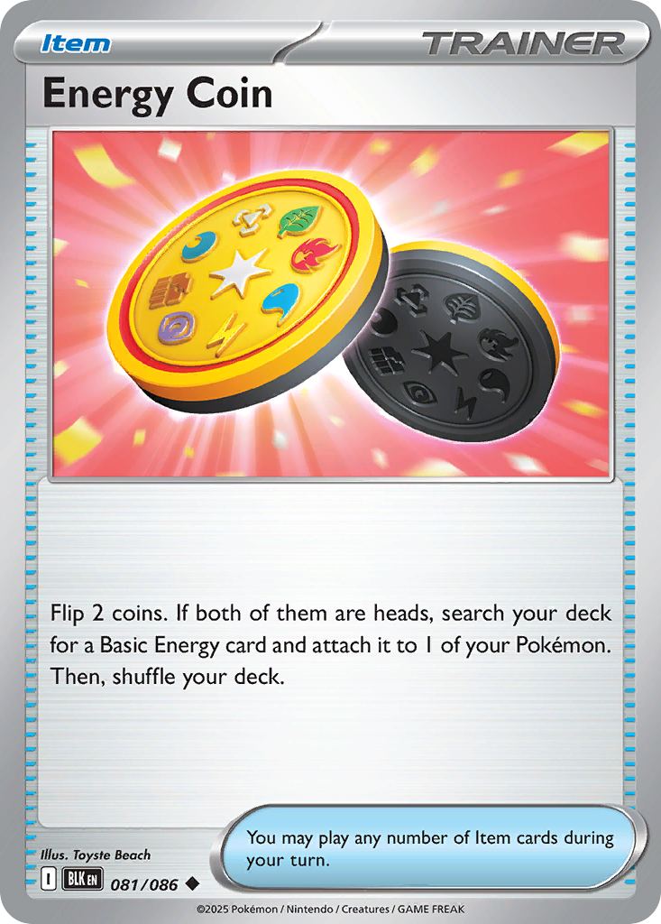 Energy Coin 081/086 Black Bolt Pokémon card