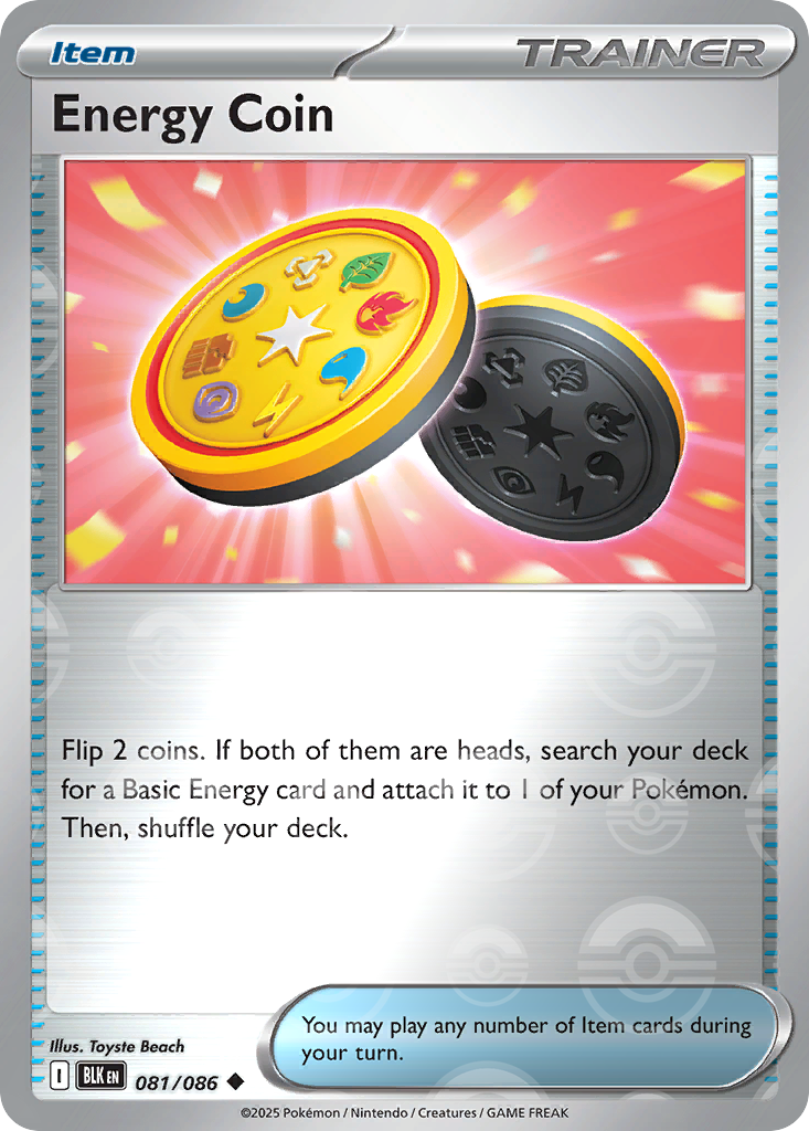 Energy Coin 081/086 Black Bolt Pokémon card