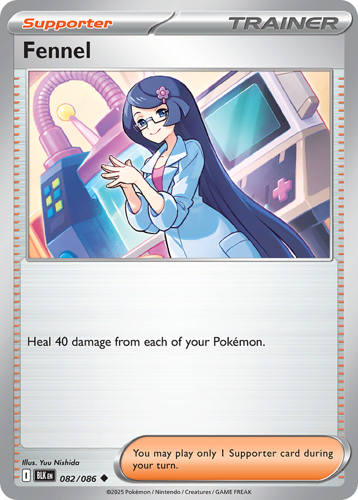 Fennel 082/086 Black Bolt Pokémon card