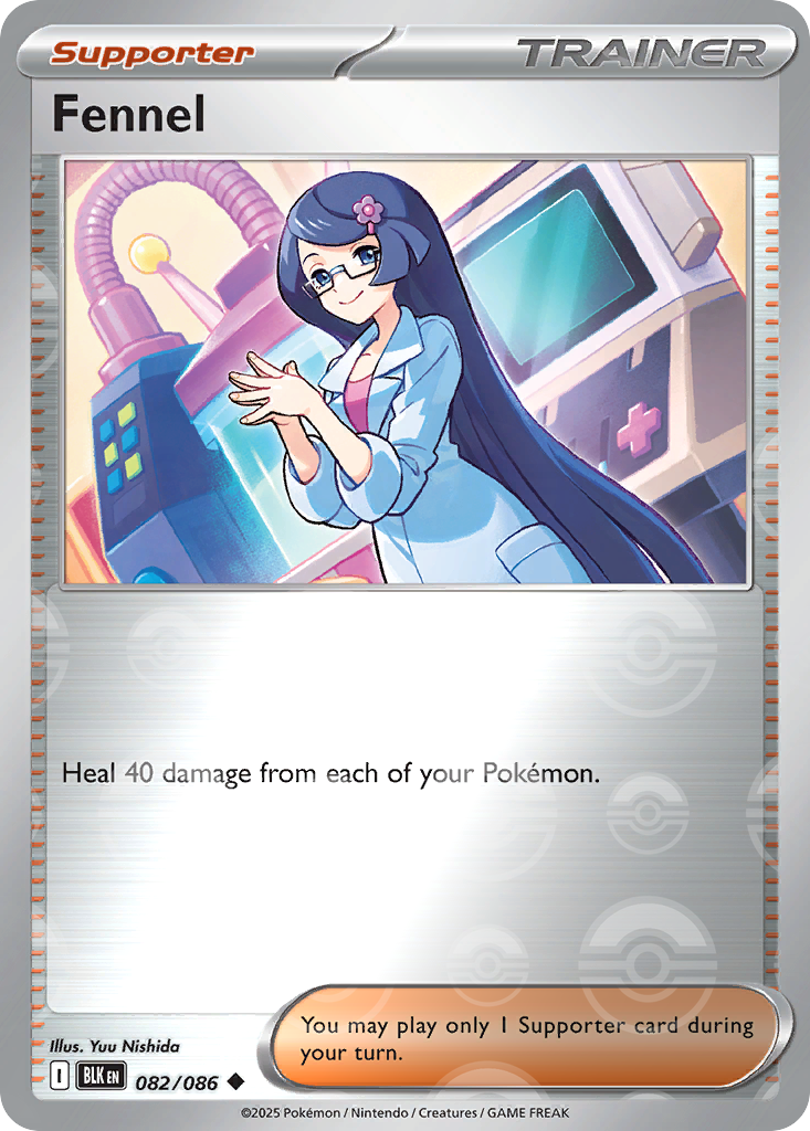 Fennel 082/086 Black Bolt Pokémon card