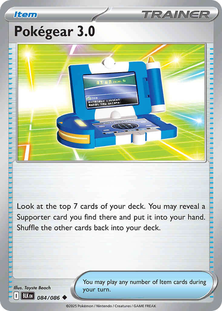 Pokégear 3.0 084/086 Black Bolt Pokémon card