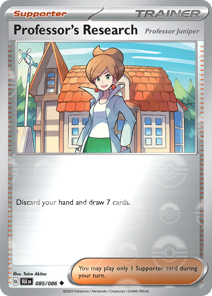 Professor's Research 085/086 Black Bolt Pokémon card